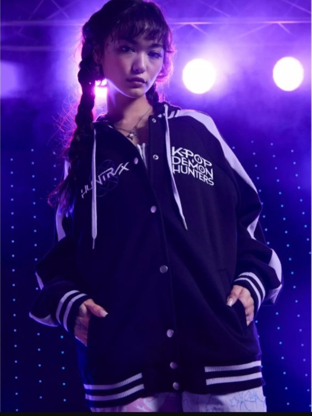 KPop Demon Hunters HUNTR/X Varsity Jacket